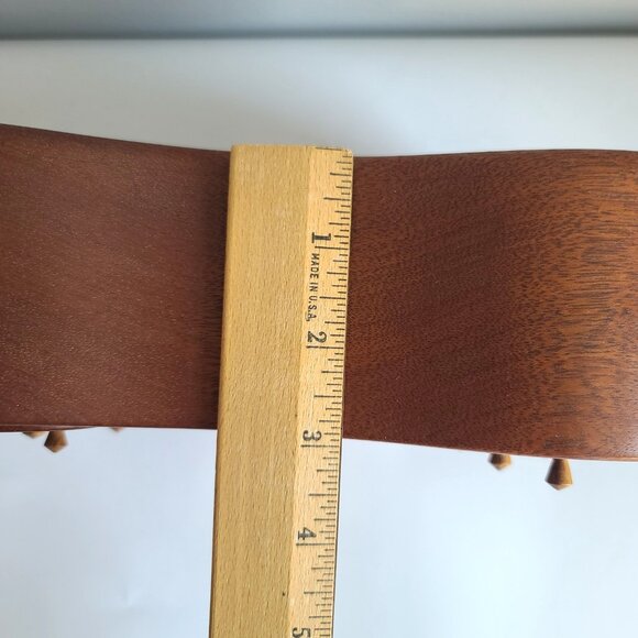 Bill Hardy Handmade Mahogany Jewelry Box, Curved Dresser Miniature Chest 1990s - Picture 5 of 9